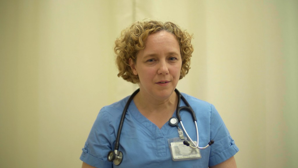 Jodi Sadowsky as ER Doctor in "Resting Potential"