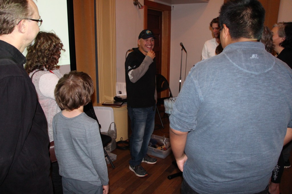 Dennis Jackson, Gemini Award winning creator and producer of "Wapos Bay" and the 2015 recipient of the Department of Film's Distinguished Alumni Award. 