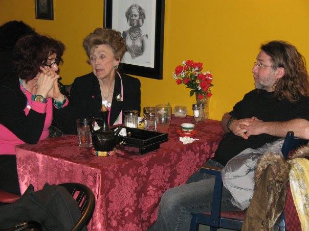 Jacqueline Shumiatcher at a Chicken & Wine lecture.