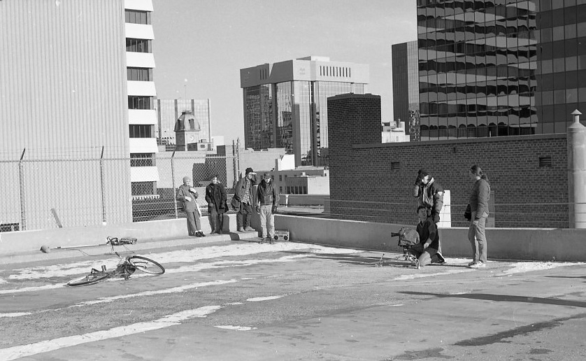 Shooting The Ballad of Don Quinn on the Bay Parkade